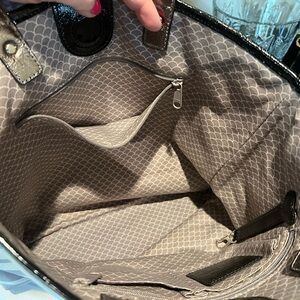 Brighton Black and Silver Tote Bag